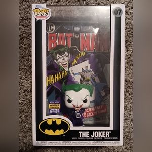 FUNKO POP COMIC COVERS DC THE JOKER #07 2022 WINTER CONVENTION EXCLUSIVE